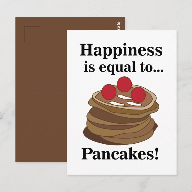Pancakes Breakfast Food Postcard (Front/Back)