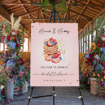Pancakes Brunch Bubbly Pink Welcome Bridal Shower Foam Board<br><div class="desc">Welcome guests to your bridal shower with this elegant sign,  featuring watercolor pancakes,  champagne glasses,  blush pink background and custom text of your choice. Easily add your own info by clicking on the "personalize" option.</div>