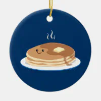 Cute Blue Waffle Maker Ornament, Food Ornament, Funny Ornament, Pancake  Christmas 