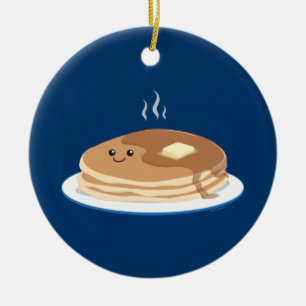 Pancakes Ceramic Ornament