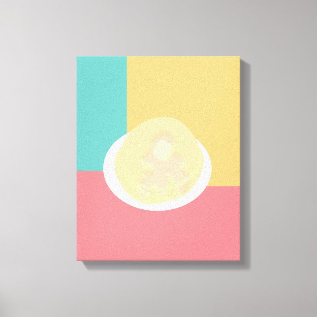 Pancakes Colorful  Pop Art  Style  Canvas Print (Front)
