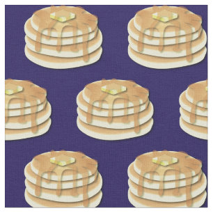 Pancakes Cute Breakfast Kids Fabric