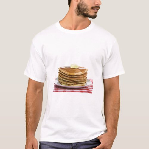 Pancakes Flap Jacks Maple Syrup Butter Worth   T_Shirt