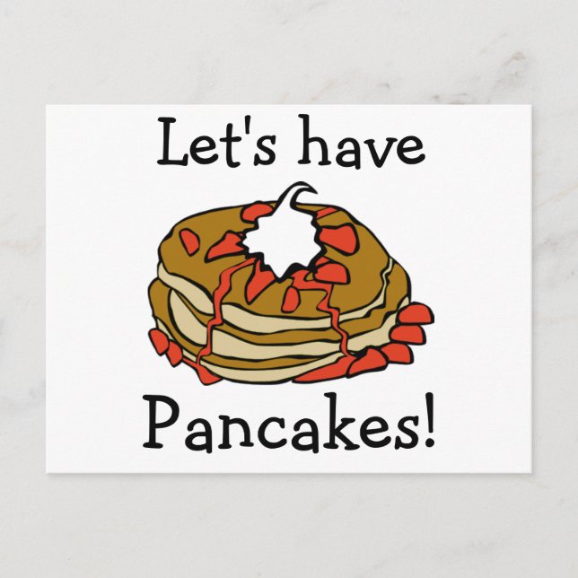 Pancakes! Invitation Postcard (Front)