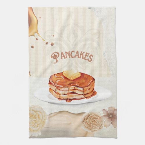 Pancakes kitchen tea towel