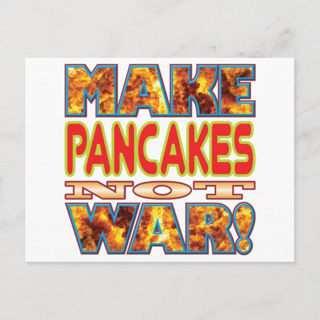Pancakes Make X Postcard (Front)