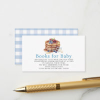 Pancakes & Pacifiers Blue Gingham Boy Book Request