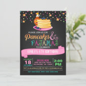 Pancakes & Pajamas Birthday Invitation (Standing Front)
