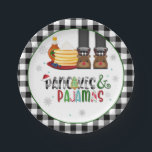 Pancakes & Pajamas Christmas Party Plate - WB<br><div class="desc">Perfect Item to Celebrate that Special Holiday Party!</div>