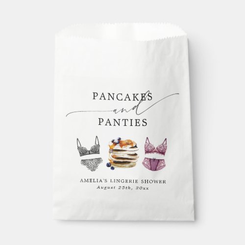 Pancakes  Panties Bridal Shower Favor Bag