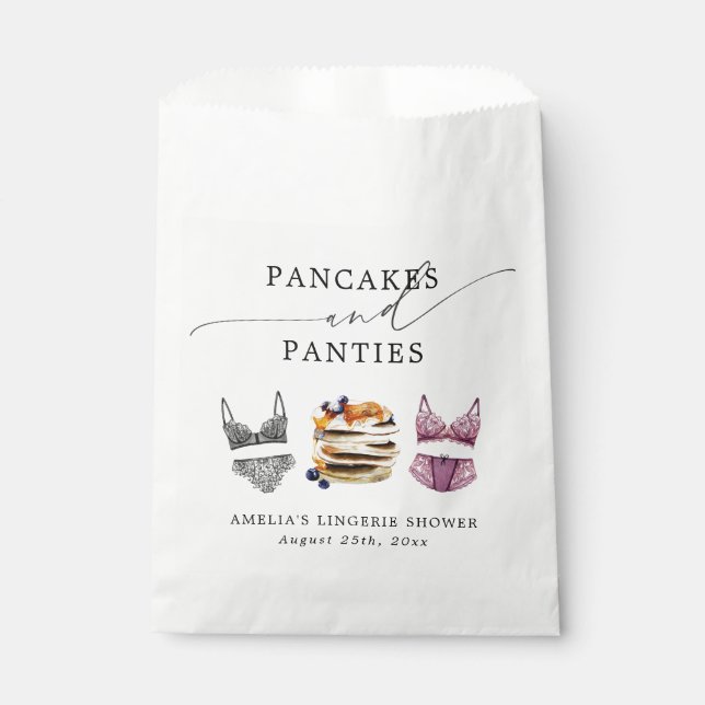 Pancakes & Panties Bridal Shower Favor Bag (Front)