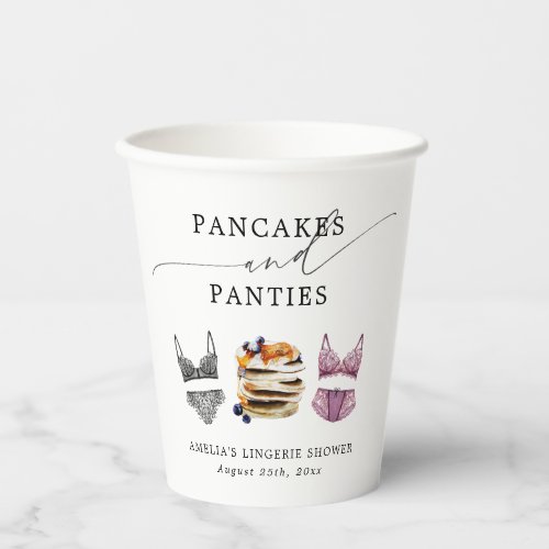 Pancakes  Panties Bridal Shower Paper Cups
