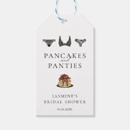 Pancakes &amp; Panties Lingerie Bridal Shower Modern  Gift Tags