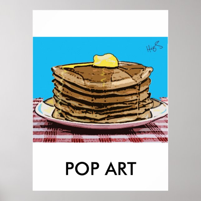 pancakes, POP ART Poster (Front)