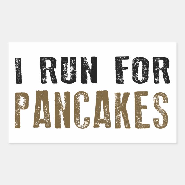 Pancakes Rectangular Sticker (Front)