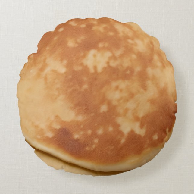 Pancakes Round Pillow (Front)