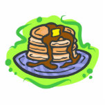 Pancakes Statuette<br><div class="desc">Pancakes are a delicious and filling breakfast with butter and syrup how yummy! If you love to eat then you will love this great foodie design. show everyone what you favorite food is with this delicious creation.</div>