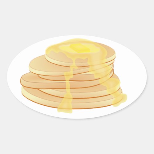 Pancakes stickers _ ovals