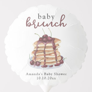 Pancakes Sweet Cherry Baby Shower Balloon