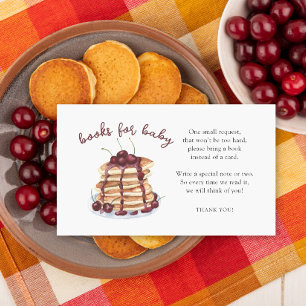 Pancakes Sweet Cherry Baby shower - books for baby Enclosure Card