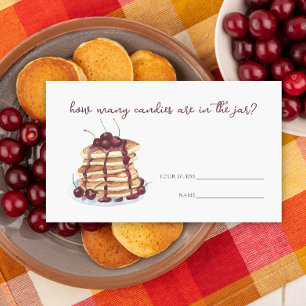 Pancakes sweet cherry How many candies game Enclosure Card