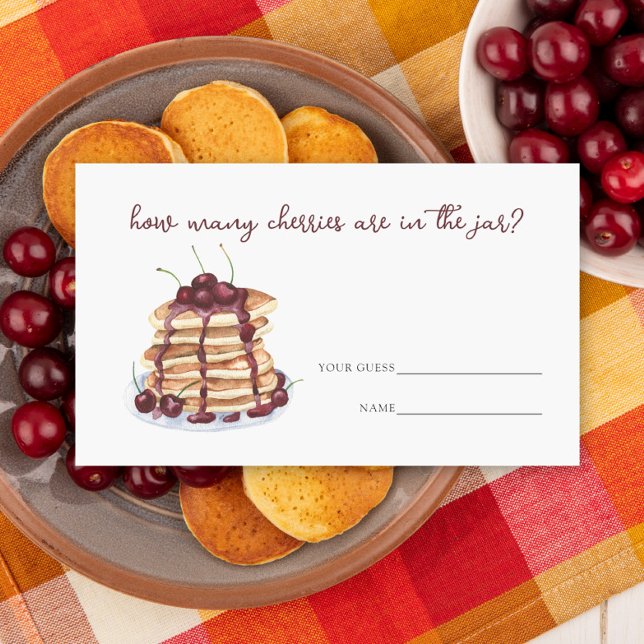 Pancakes sweet cherry How many cherries game Enclosure Card (Creator Uploaded)