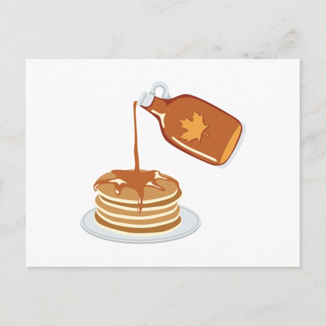 Pancakes & Syrup Postcard (Front)