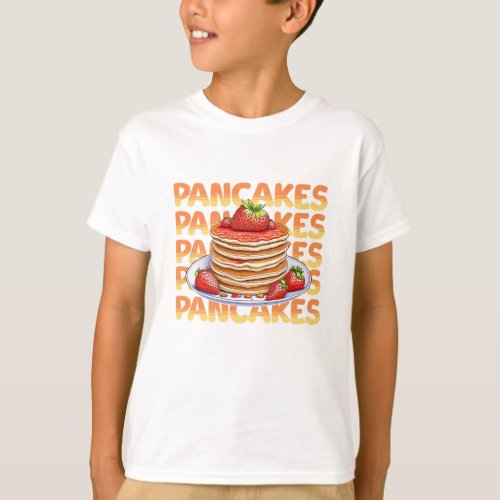 Pancakes Topped with Strawberries T_Shirt