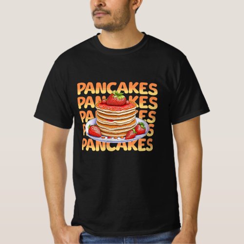 Pancakes Topped with Strawberries T_Shirt