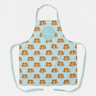 Pancakes with Maple Syrup & Polkadot Pattern