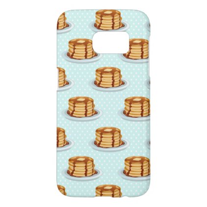 Pancakes with Maple Syrup &amp; Polkadot Pattern Samsung Galaxy S7 Case