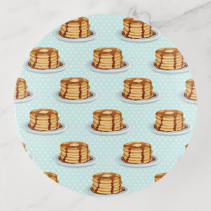 Pancakes with Maple Syrup & Polkadot Pattern Trinket Tray