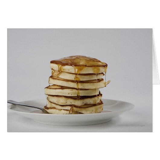 Pancakes with syrup cards (Front Horizontal)