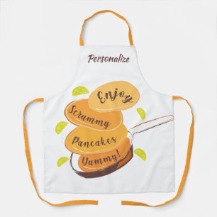 Pancakes Yummy Quote Breakfast Cooking Apron