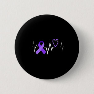Panceratic Cancer Ribbon Panceratic Cancer Awarene Button