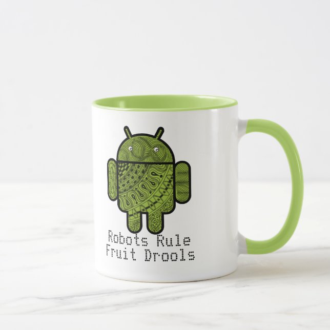 Pancho Doodle Character for the Android™ robot Mug (Right)