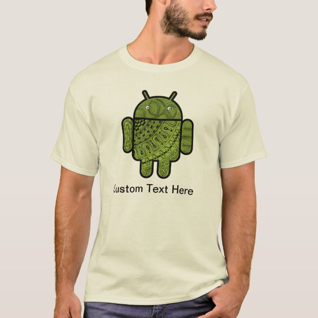Pancho Doodle Character for the Android™ robot T-Shirt (Front)