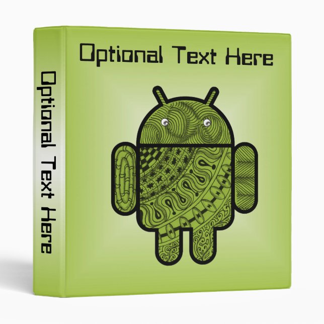 Pancho Doodle for Android™ 3 Ring Binder (Front/Spine)