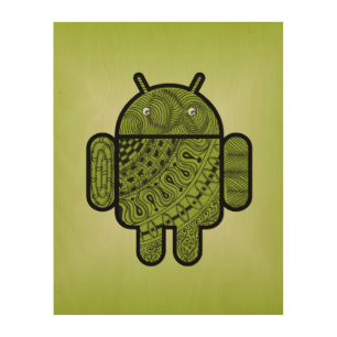 Pancho Doodle for Android™ Wood Wall Art