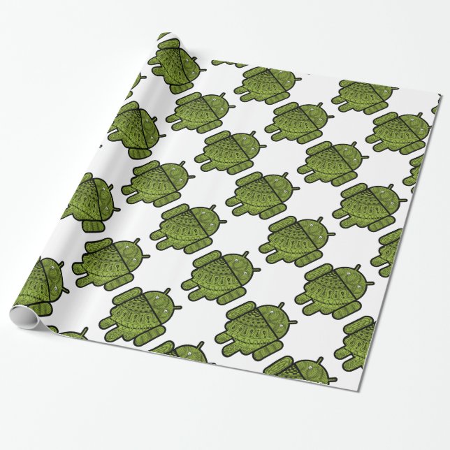 Pancho Doodle for Android™ Wrapping Paper (Unrolled)