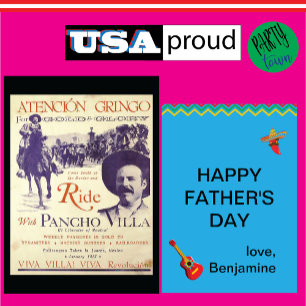 Pancho Villa Father's Day 💥 Revolutionary Dad Card