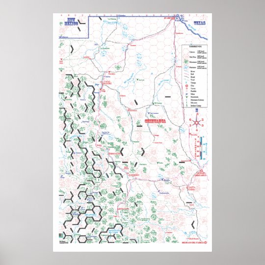 Pancho Villa Map Poster Zazzle Com   Pancho Villa Map Poster Re864d8cc0bf04dff86a5e0768a986f8e Wvg 8byvr 540 