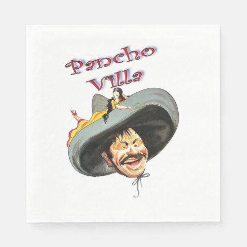 Pancho Villa Mexican General Napkins