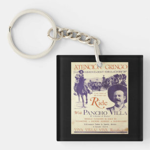 Pancho Villa 🔥 Mexican Hero General Keychain