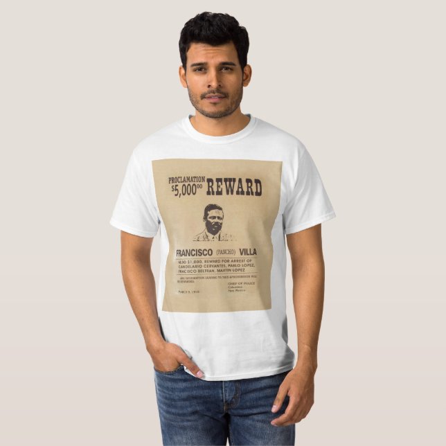 Pancho Villa 🔥 Mexican Hero General T-Shirt (Front Full)