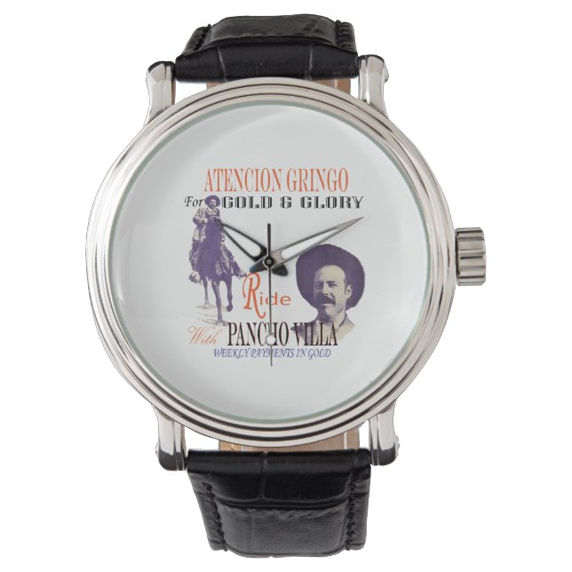 Pancho Villa 🔥 Mexican Hero General Watch (Front)