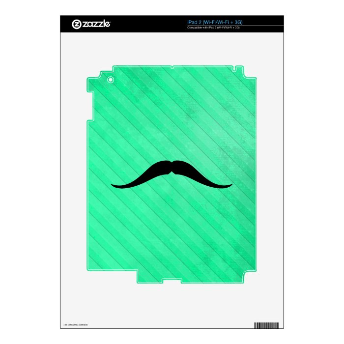Pancho Villa Mustache Decals For iPad 2