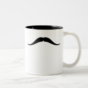 Pancho Villa Mustache Two-Tone Coffee Mug