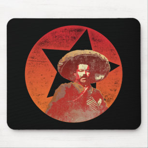 Pancho Villa Vintage Red Star Mouse Pad