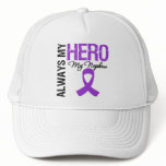 Pancreatic Cancer Always My Hero My Nephew Trucker Hat